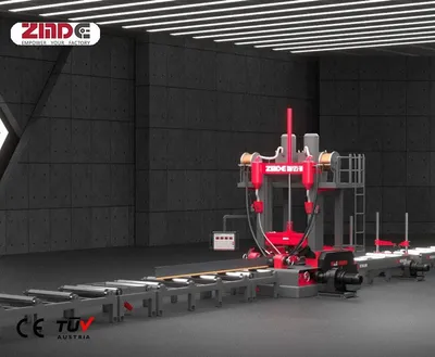 Zmde Automatic Steel Structure 3 in 1 H-Beam Welding Machine Steel Structure Welding Flange Assembly Machine Automatic High Precision Welding Line