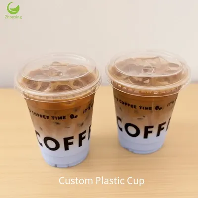 Custom Printed 12oz PLA Plastic Drinking Ice Beverages Cups