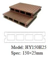 Hollow Engineered WPC Floor with CE (150*25mm)