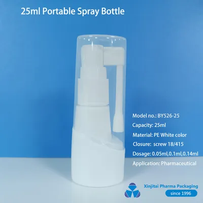 25ml 35ml Portable Bottle with Throat Spray
