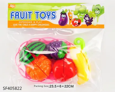 Happy Cut Fruit Toys Set Kids Children Pretend Play Toy