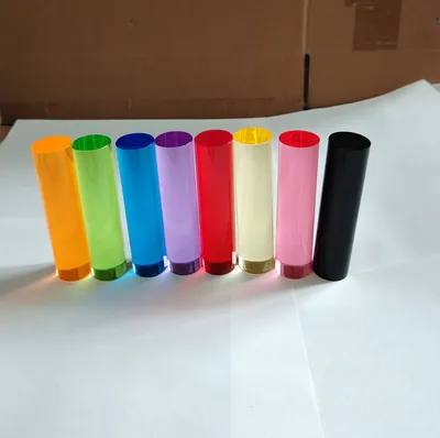 Wholesale Colored Transparent Acrylic Plastic Rod Bar with Smooth Edges