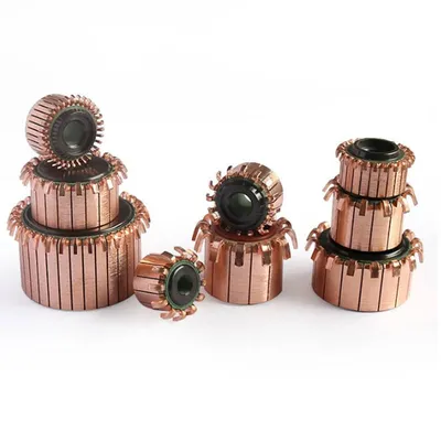 High Conductivity 8 Pole Raised Hook Motor Commutator, Custom DC Armature Commutator for Electric Motor