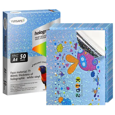 Best Price for Laser and Inkjet Holographic Sticker Paper Clear A4