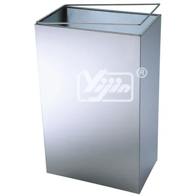 Hand Made Stainless Steel T-304 Wall Hung Square Litter Bin