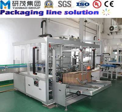 Automatic Vertical Case/Carton/Box Packer Machine with Unpacking and Sealing for Wet Tissue Disposable Paper Packing and Packaging