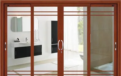 Aluminum Heavy Sliding Door, Kitchen Sliding Door, Flat Door, Folding Door Yg-S081906