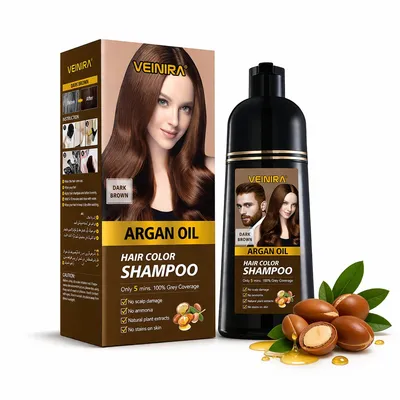 Veinira Popular Shampoo Hair Color for Salon & Home Use Botanical Formula Cover Grey Hair Tintes Para EL Cabello