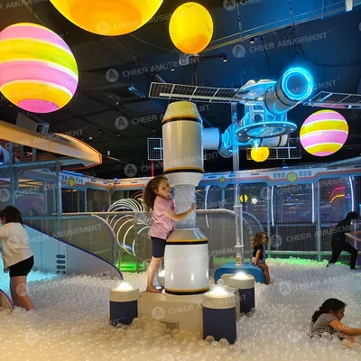 Cinema-Topped Indoor Playground Equipment Innovative Soft Play Park with LED Slides and Interactive Games by Cheer Amusement