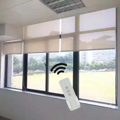 Manufacture Wholesale Electric Window Curtain Motorized Window Roller Shutters