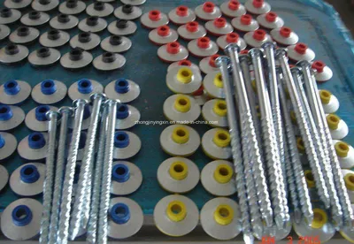 4.5X65mm Roofing Screw Nails with Washer and Plastic Caps