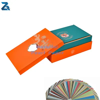 Durable Environmentally Friendly Customization Pearl Shimmer Paper for Perfume Boxes