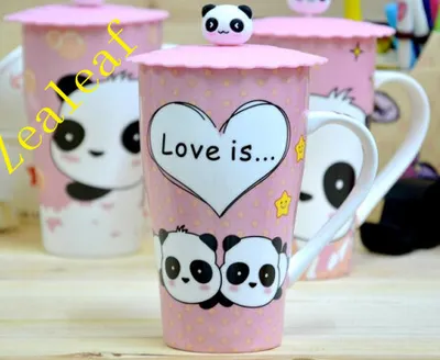 5.5" Print Ceramic Sublimation Cup Set with Lid Coffee Mug Cup