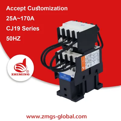Zhiming Overload Protector AC Magnetic Contactor for Shunt Power Capacitor Bank Changeover
