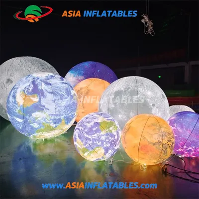 Inflatable Planet Ball Solar System Sun Earth Jupiter Mars Saturn Nine Planet Balloons