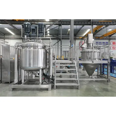Cosmetic Cream Vacuum Homogenizing Emulsifying Homogenization Emulsification Emulsifier Mixer