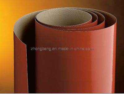Rust Red Colour PTFE Coated Fiberglass Cloth