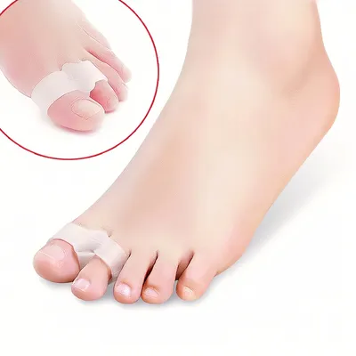 Two Toe Holes Silicone Gel Toe Stretcher Separator