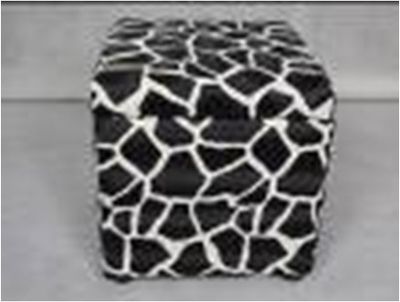 Leather PU Storage Box Ottoman Cube Bin (HR12008)