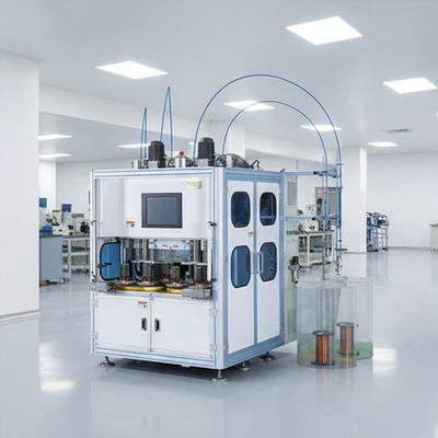 Four-Head Eight-Station Vertical Winding Machine for Efficient Production