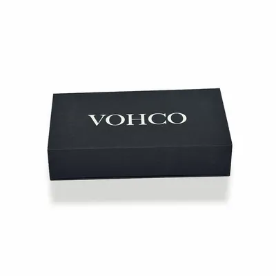 Luxury Paperboard Book Style Packaging Box, Cardboard Magnetic Packing, Rigid Black Box for Gift