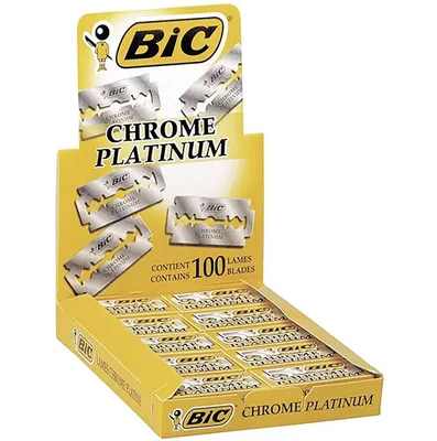 Lames Chrome Platine Sweden Stainless Steel Super Sharp High Quality Bic Double Edge Razor Blades