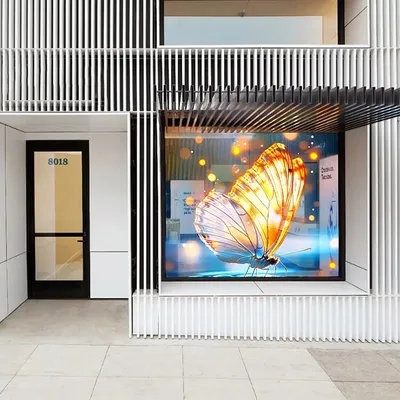 Adhesive Transparent Flexible LED Film Crystal Screen Transparent LED Display for Glass
