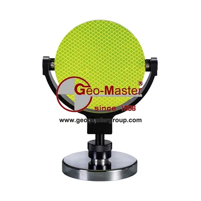 115mm Swiss-Style 3D Laser Scanner Target and Survey Target (Fluorescent Yellow Backside) for Scan Stations, Multistations, Lidar