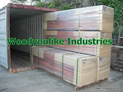 Nyatoh Tabletops, Acacia with Teak Oil Worktops