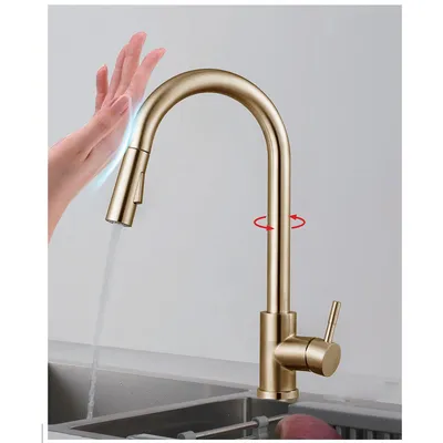 Pull out Automatic Sensor Kitchen Faucet Sensitive Touch Sensor Water Tap