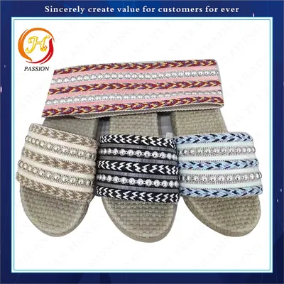Garment Shoes High Tenacity Bags Ribbon Strap Webbing, Belt, Ribbon, Sandal Webbing Jacquard Tape Webbing