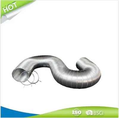 Semi Rigid Aluminum Flexible Duct with Screw Clamps 018