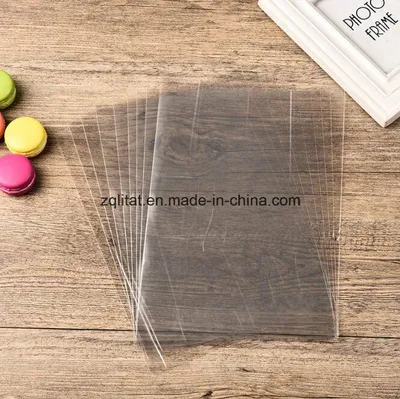 Customzied Transparent BOPP Plastic Gift Bag / LDPE Rectangle Transparent Clear Cello Bag