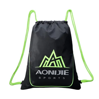 Drawstring Bag Custom Sport Backpack Polyester Drawstring Bags with Logo Printing and Zipper
