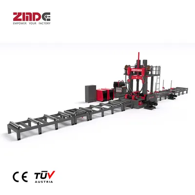 Zmde Automatic H/T Beam Assembly System High-Tech Beam Welding Line Automated Steel Construction Line