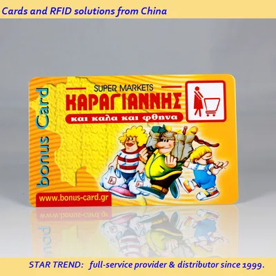 Full Colors PVC Magnetic Stripe Card for Bonus Card