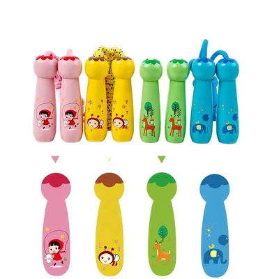 Colorful Speed Beaded BLE Foam Jump Rope for Children