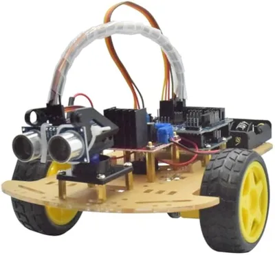 2WD Smart Avoidance Tracking Robot Car Chassis Kit Children Stem Creative Scientific Programming Learning Educational Smart Robot Toys for Arduino