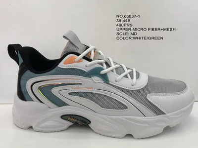 Men Breathable Comfortable Sport Running Stock Shoes with Micro Fiber Upper