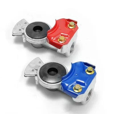 Emergency Head Gladhand Blue Red Trailer Coupler Coupling Handshake Valve for Heavy Duty Truck Trailer Parts