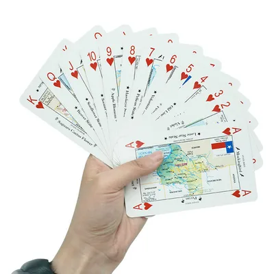 on-Time Shipping Wholesale Poke Cards Map of American Universities Playing Game Card
