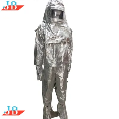 Heat Reflect Suit Aluminum Fire Fighting Uniform Professional Fire Entry Suit