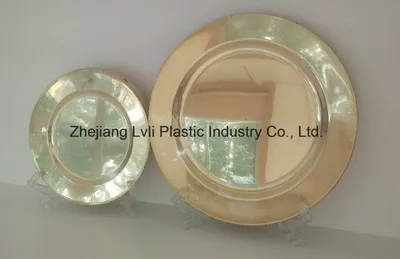 Plastic Plate, Disposable, Tableware, Tray, Dish, PS, SGS, Golden, PA-03