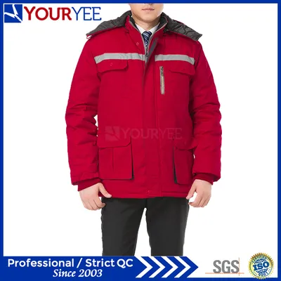 Cheap Workwear Winter Warm Work Uniform with Reflective Tape (YMU122)