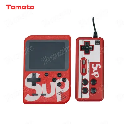 Red 20PCS 400 in 1 Sup Portable Mini Video Handheld Game Machine Console for 2 Player