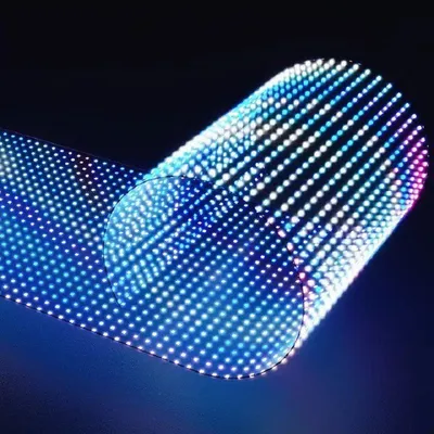 HD Full Color 85% Transparency Transparent LED Display Film for Glass Windows