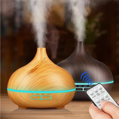 Wholesale 400ml Humidifier Wood Grain Electric Wireless Aromatherapy Essential Oil Aroma Diffuser