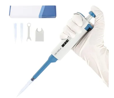 Fully Autoclavable Single-Channel Pipette Adjustable Volume High Precision