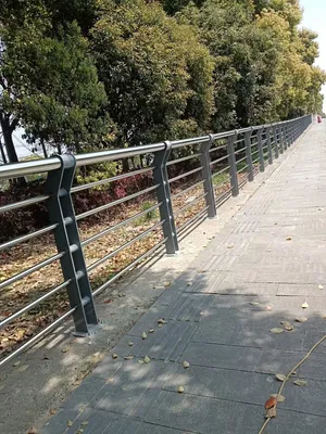 Bridge Guardrail with Light - River Guardrail Featuring Mesh Opening