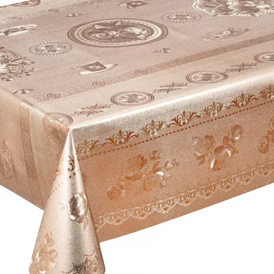 Premium Quality Banquet PVC Printed Polyester Backing Table Cover Cloth
